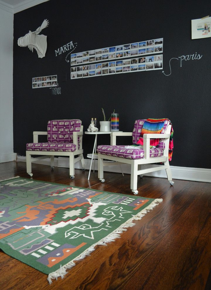 Diy Whiteboard for a Eclectic Home Office with a Side and Dallas, Tx: Sara & Rocky Garza by Sarah Greenman