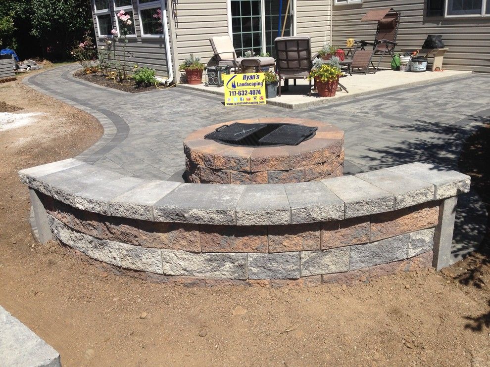 Hanover Pavers for a  Patio with a Pavers and Backyard Patio Hardscape Ideas Hanover Pa by Ryan's Landscaping Hanover, Pa Patios & Walls