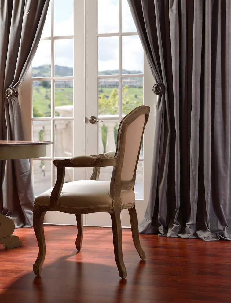 Woodshop Ideas for a Traditional Dining Room with a Armchair and Half Price Drapes by Halfpricedrapes