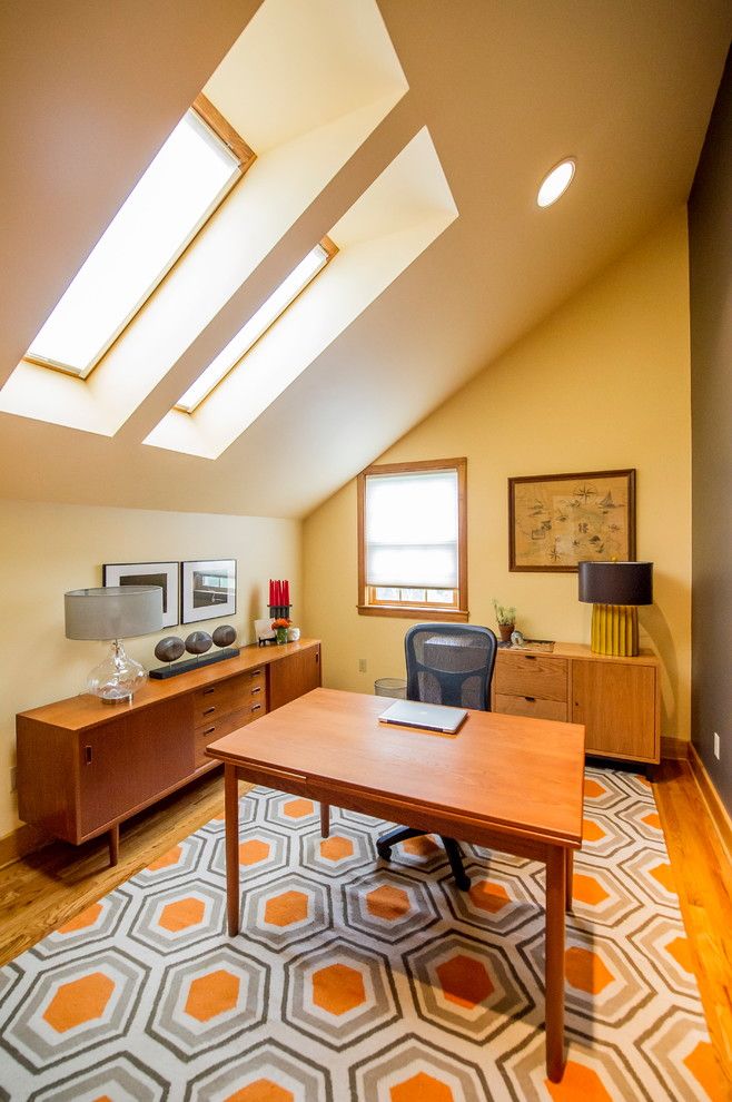 Towne Storage for a Modern Home Office with a Skylights and Chatham, Ny Home Office by Bespoke Decor